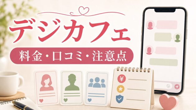 デジカフェ(出会い系コミュニティ)|料金・口コミは?特徴と注意点を解説|PRのアイキャッチ画像