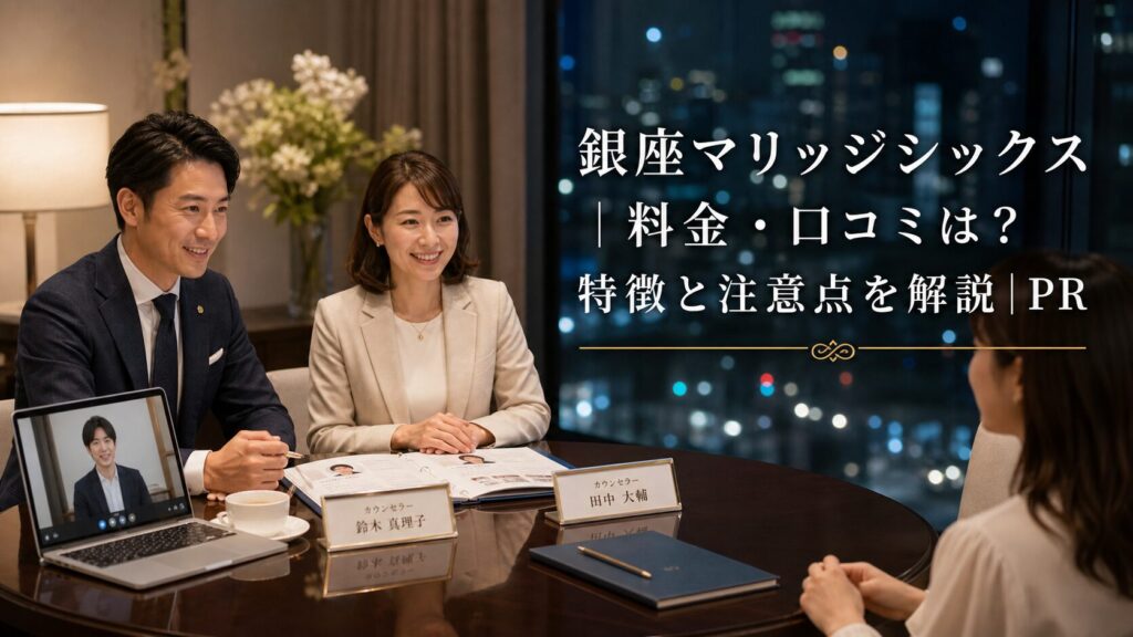 銀座マリッジシックス｜料金・口コミは？特徴と注意点を解説｜PRのアイキャッチ画像