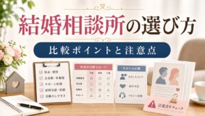 結婚相談所の選び方｜失敗しない比較ポイントと注意点のアイキャッチ画像