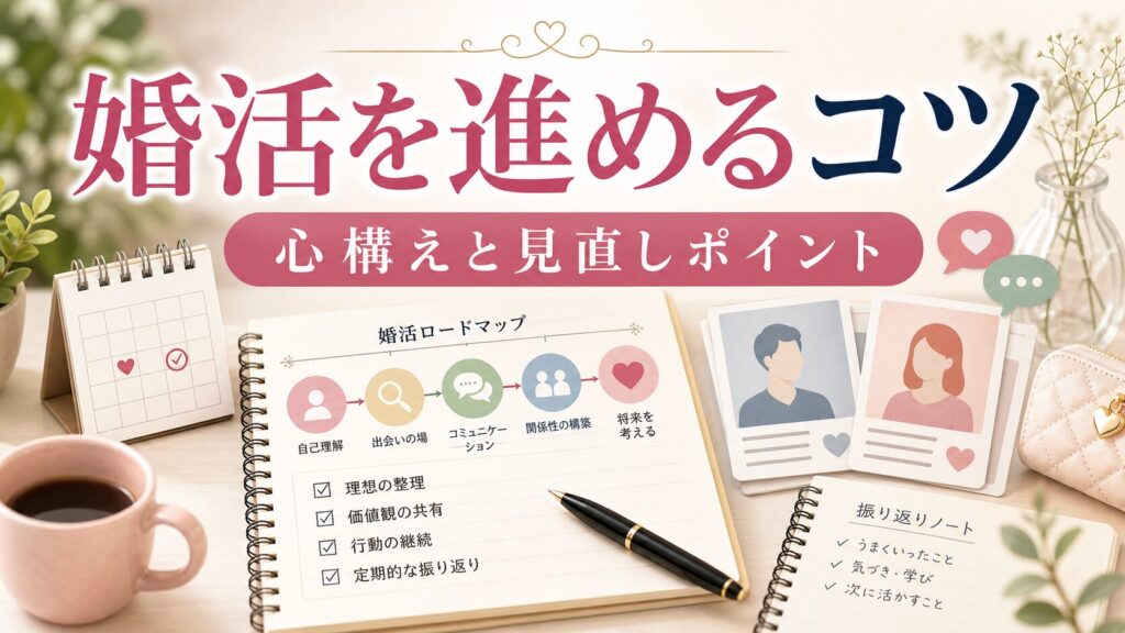 婚活を成功させるコツ｜経験者が語るリアルなポイントと心構えのアイキャッチ画像