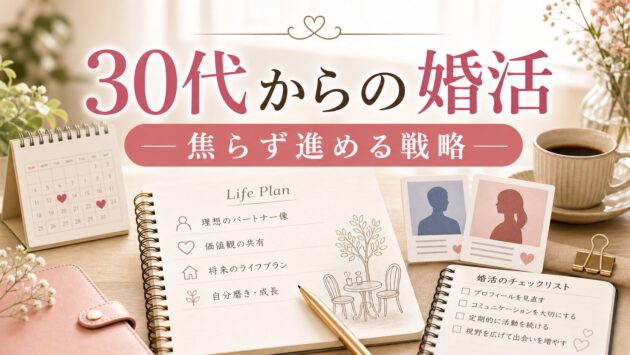 30代からの婚活｜焦らず進めるための戦略と心構えのアイキャッチ画像