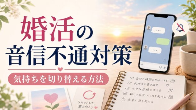 婚活での音信不通(フェード)への対処法|気持ちを切り替える方法のアイキャッチ画像