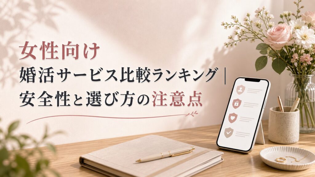女性向け婚活サービス比較ランキング｜安全性と選び方の注意点のアイキャッチ画像