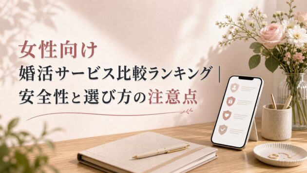 女性向け婚活サービス比較ランキング|安全性と選び方の注意点のアイキャッチ画像