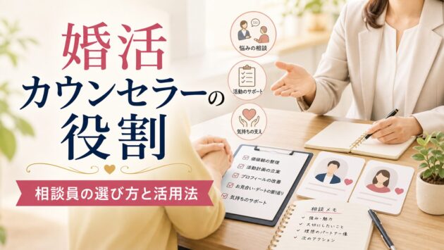婚活カウンセラーの役割｜相談員の選び方と活用法のアイキャッチ画像