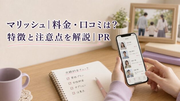 マリッシュ|料金・口コミは?特徴と注意点を解説|PRのアイキャッチ画像
