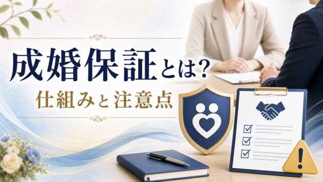 結婚相談所の成婚保証とは?|保証制度の仕組みと選び方の注意点のアイキャッチ画像