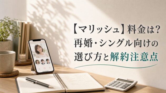 【マリッシュ】料金は？再婚・シングル向けの選び方と解約注意点のアイキャッチ画像