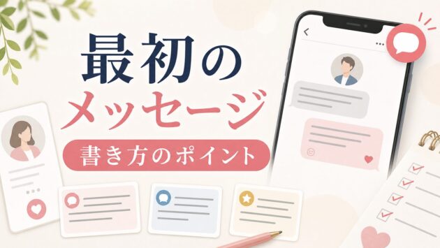 マッチングアプリの最初のメッセージ|返信されやすい書き方のポイントのアイキャッチ画像
