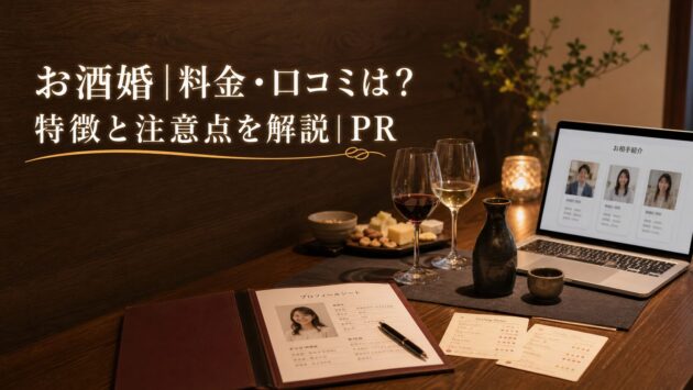 お酒婚｜料金・口コミは？特徴と注意点を解説｜PRのアイキャッチ画像