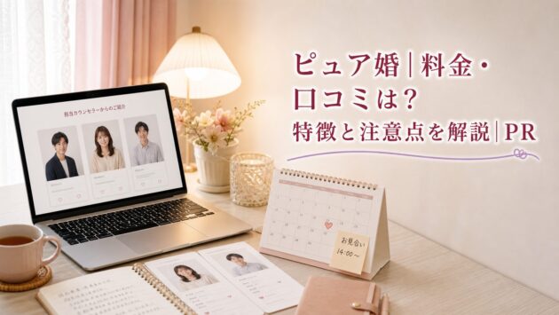 ピュア婚｜料金・口コミは？特徴と注意点を解説｜PRのアイキャッチ画像