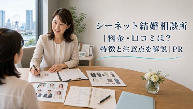 シーネット結婚相談所｜料金・口コミは？特徴と注意点を解説｜PRのアイキャッチ画像