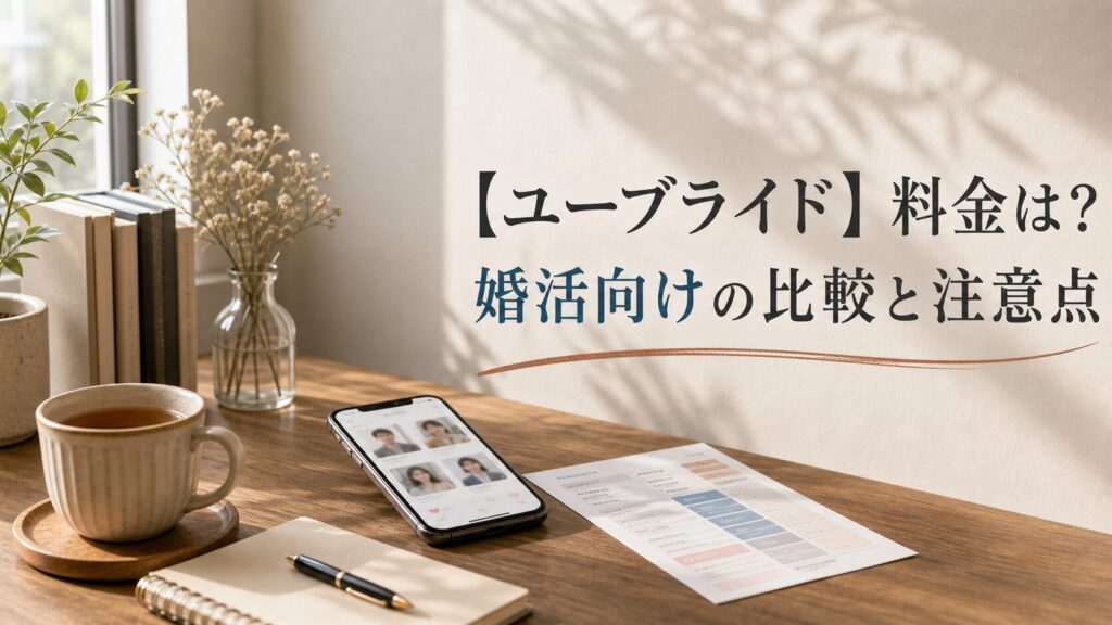【ユーブライド】料金は？婚活向けの比較と注意点のアイキャッチ画像